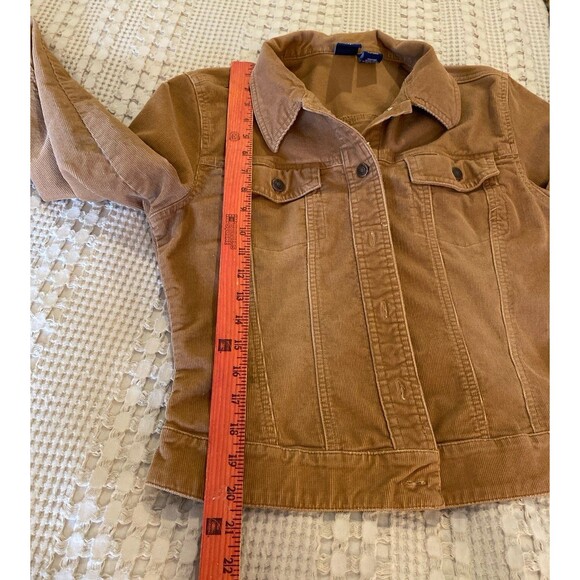 So Corduroy Jacket Size Large (measures Medium) Tan Breast Pockets Western Look - Picture 9 of 9